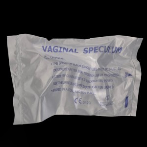 Espécul vaginal de plàstic estèril mèdic amb cargol mitjà