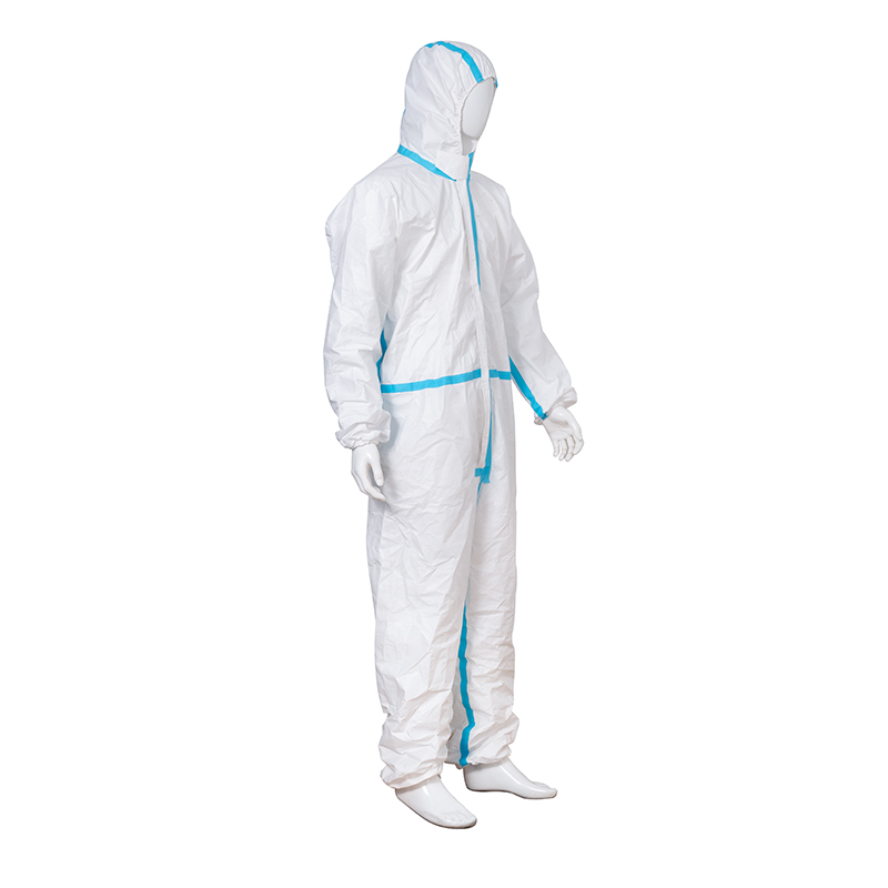 Sekali Pakai Anti-virus Steril Sekali Pakai Isolasi Safety Suit Coverall Rumah Sakit Overall untuk APD (3)