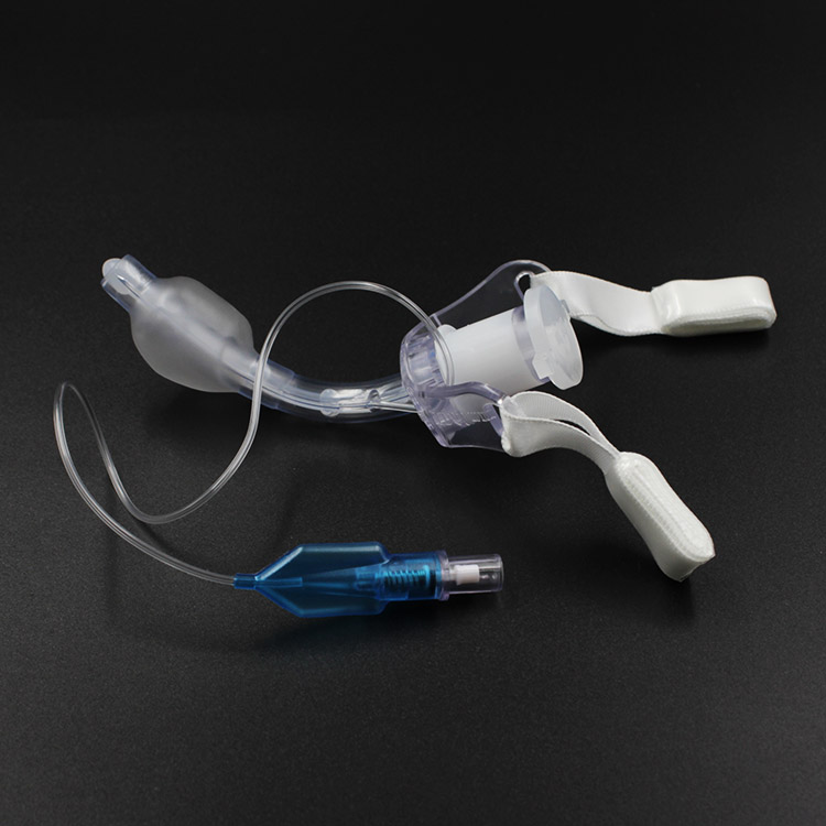 တခါသုံး ဆေးဘက်ဆိုင်ရာ pvc tracheostomy tube ဖြင့် Cuff (၄) ခု၊