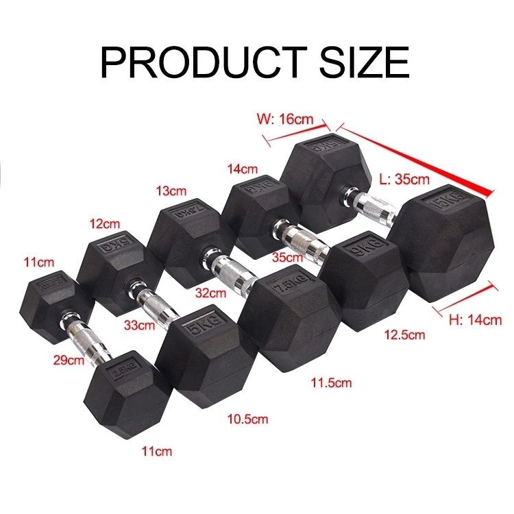 Fitness Body Building Sollevamentu Pesi Home Gym Use Cheap Hex Dumbbell7