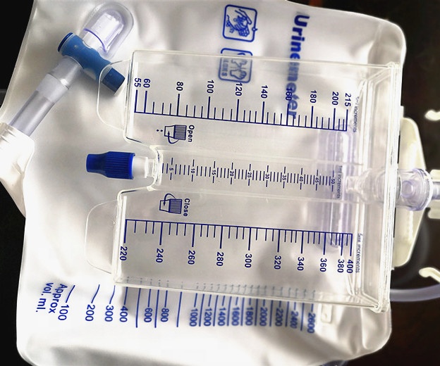 Nova bossa de drenatge d'orina amb comptador d'hospital de preu competitiu de qualitat superior de venda (1)
