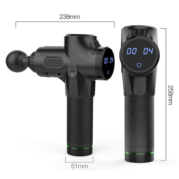 Электрический пистолет для массажа мышц под частной торговой маркой Беспроводной пистолет для глубокого вибрационного массажа тканей3