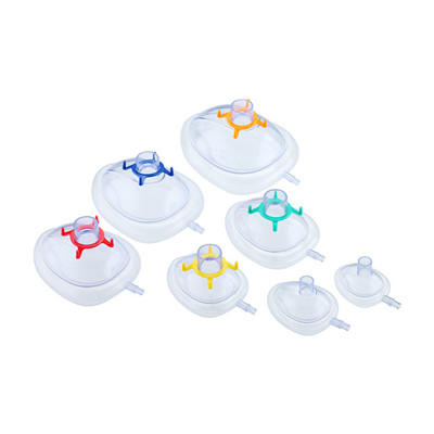Various sizes 100% latex-free disposable non-toxic pvc anesthesia masks