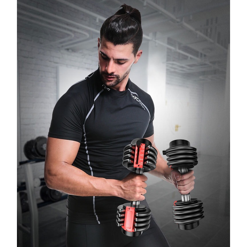 Body Building Home Gym Fitness Equipment Adjustable Dumbbell Set Sale 12 kg1