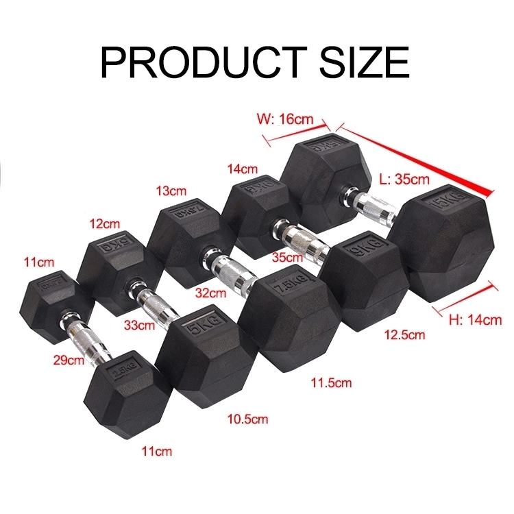 Fitness Body Building Weight Lifting Home Gym Use Cheap Hex Dumbbell7