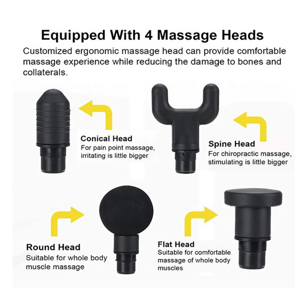 Private Label Electric Muscle Massage Gun Deep Tissue Vibration Massage Gun Cordless6
