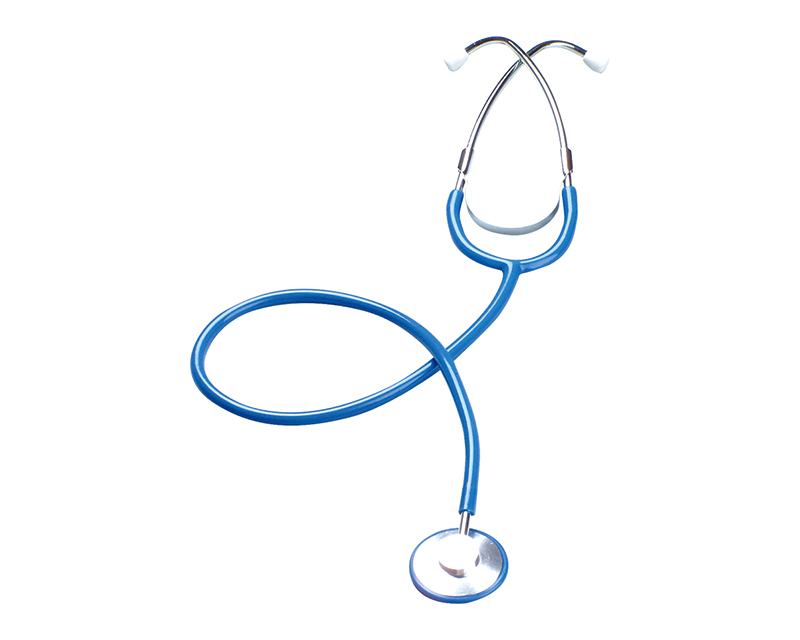 Single head stethoscope with plastic ring KM-DS285