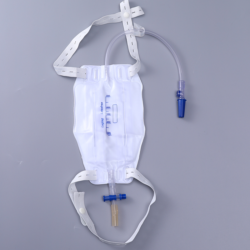 high quality medical disposable 500ml 1000ml urine leg bag with belt  (3)