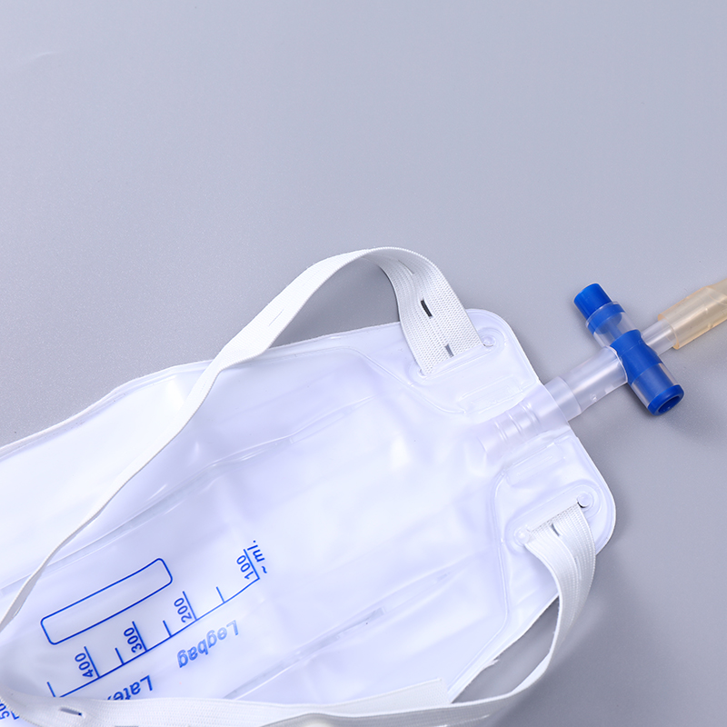 high quality medical disposable 500ml 1000ml urine leg bag with belt  (4)