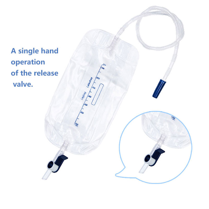 high quality medical disposable 500ml 1000ml urine leg bag with belt  (6)
